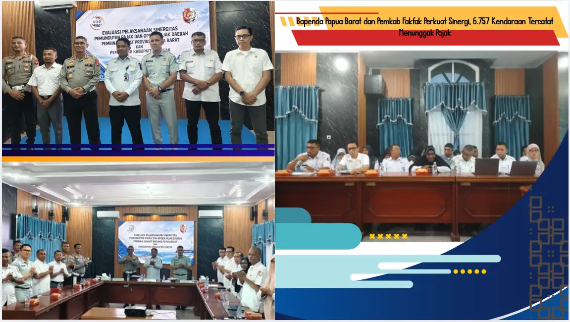 Bapenda Papua Barat dan Pemkab Fakfak Perkuat Sinergi, 6.757 Kendaraan Tercatat Menunggak Pajak